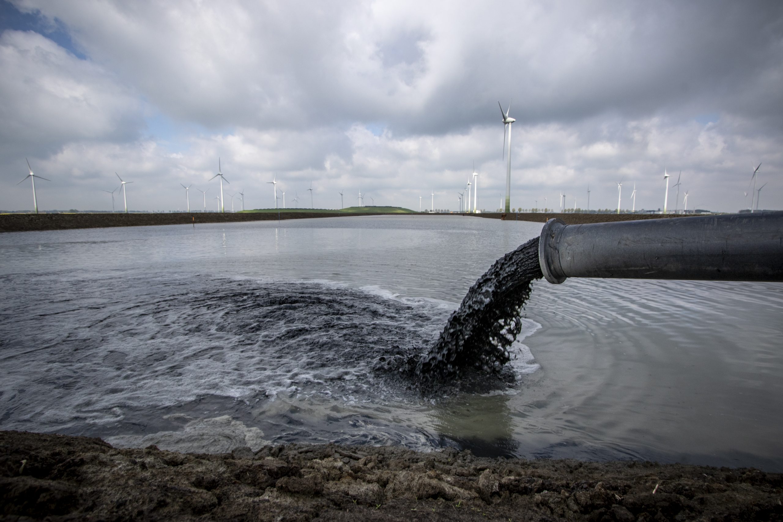 EemsDollard slib op perceel in Waterschap